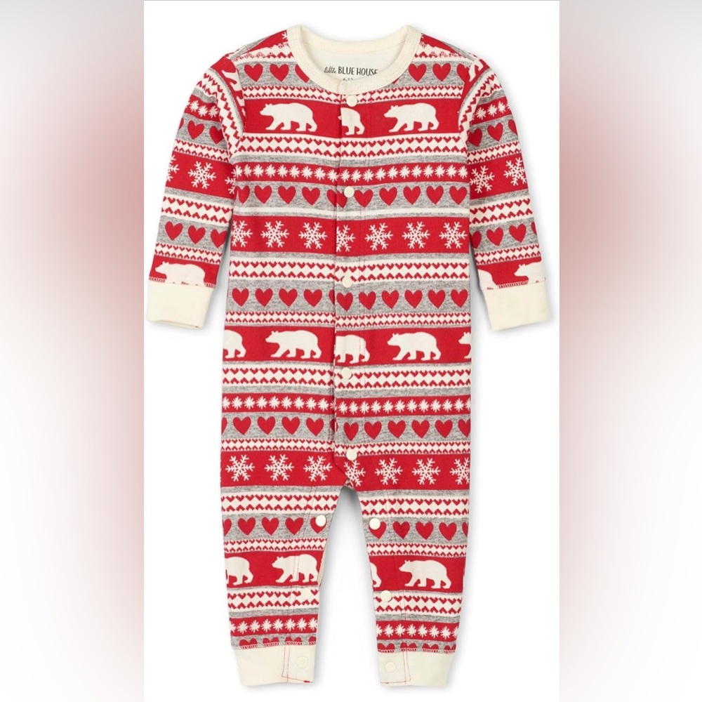 Little Blue House by Hatley baby unisex Fair Isle Bear.